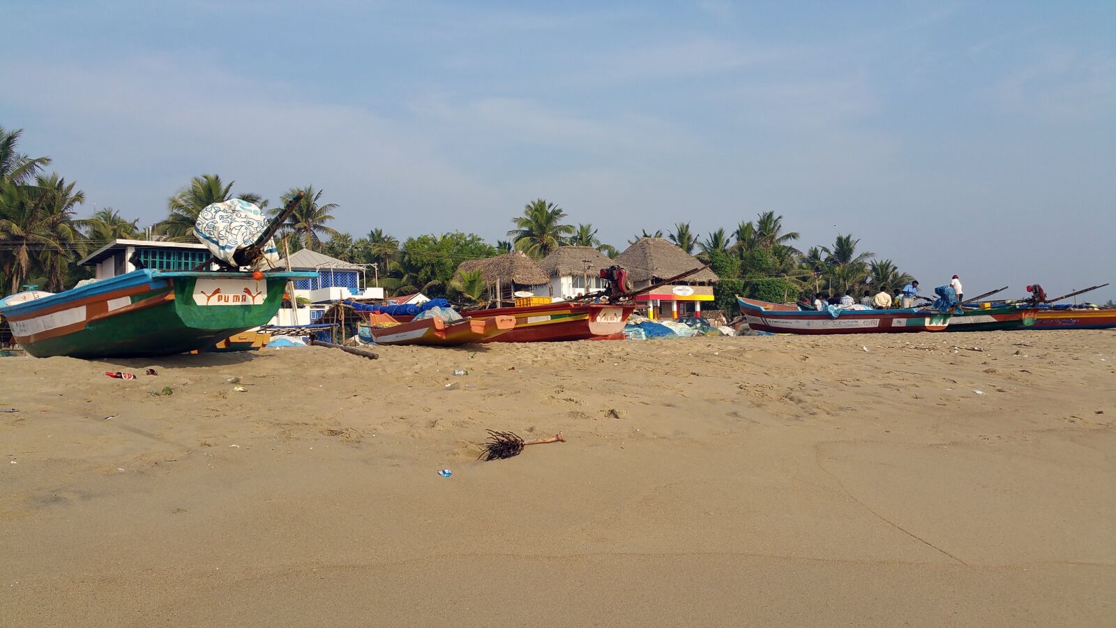 Samsung Galaxy Note4 sample photo. Beach, boats, india photography
