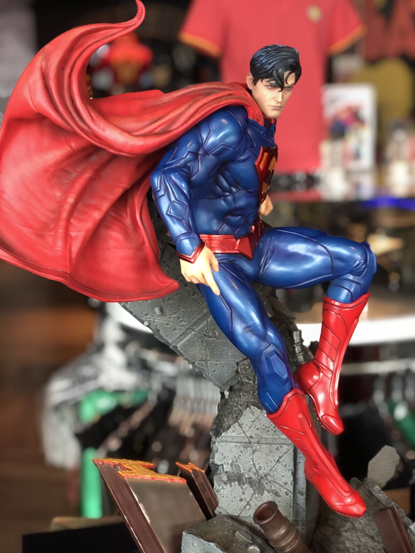 iPhone 8 Plus back dual camera 6.6mm f/2.8 sample photo. Superman, hero, superhero photography