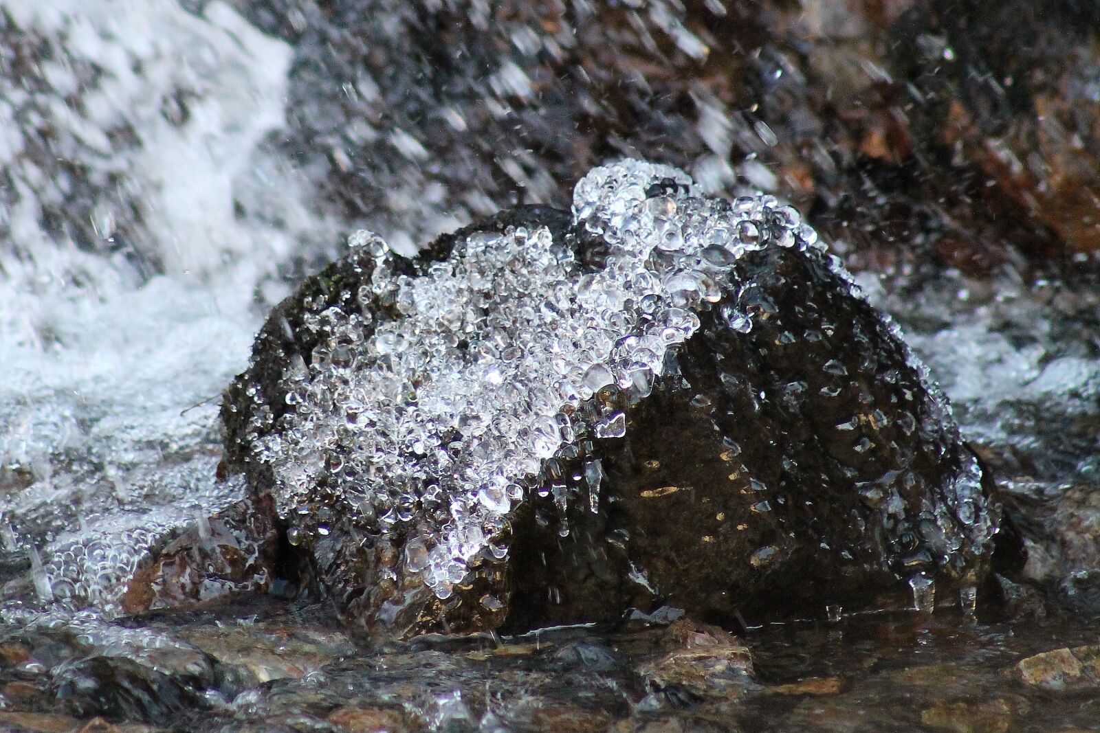 Canon EF75-300mm f/4-5.6 sample photo. Nature, frozen, waters photography