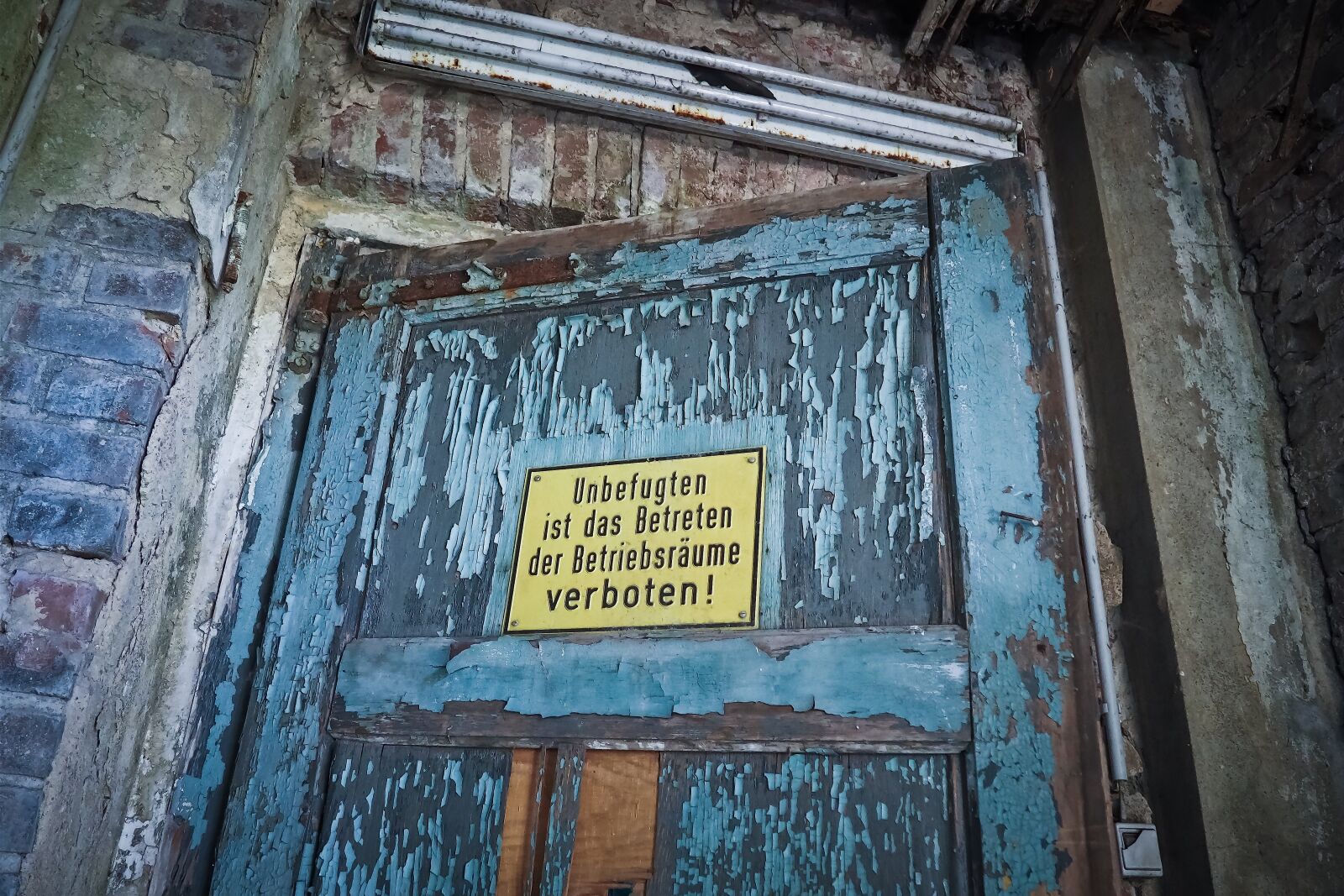 Olympus OM-D E-M10 sample photo. Lost places, door, old photography
