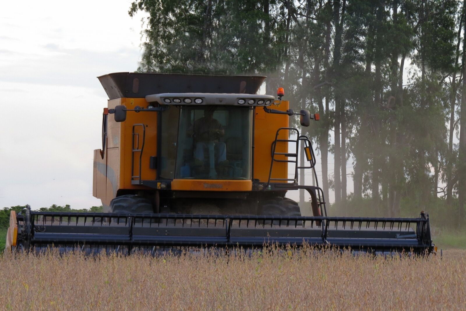 Canon PowerShot SX50 HS sample photo. Harvest, harvester, soybeans photography