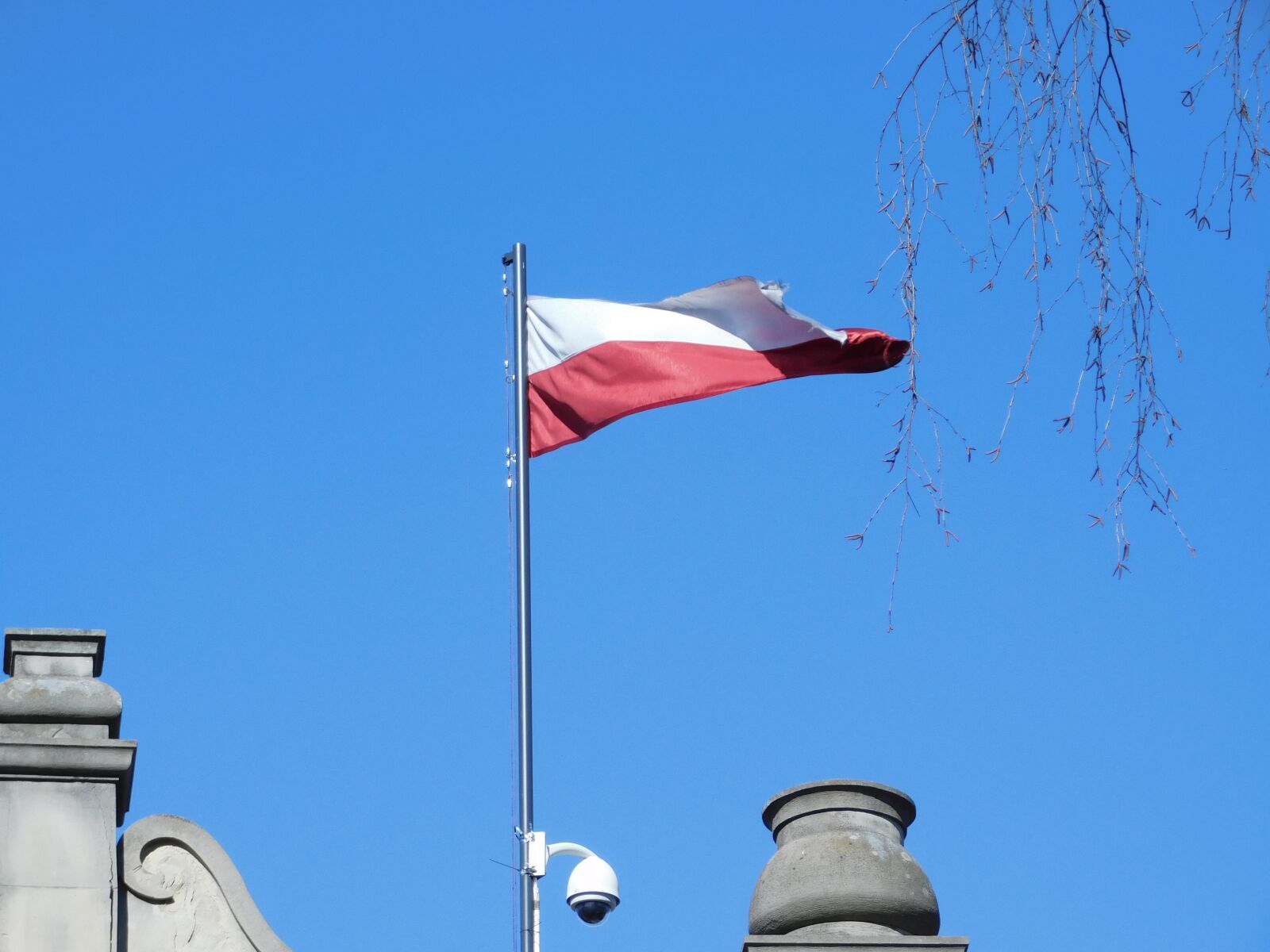 Nikon Coolpix B500 sample photo. Polish flag, flag, symbol photography