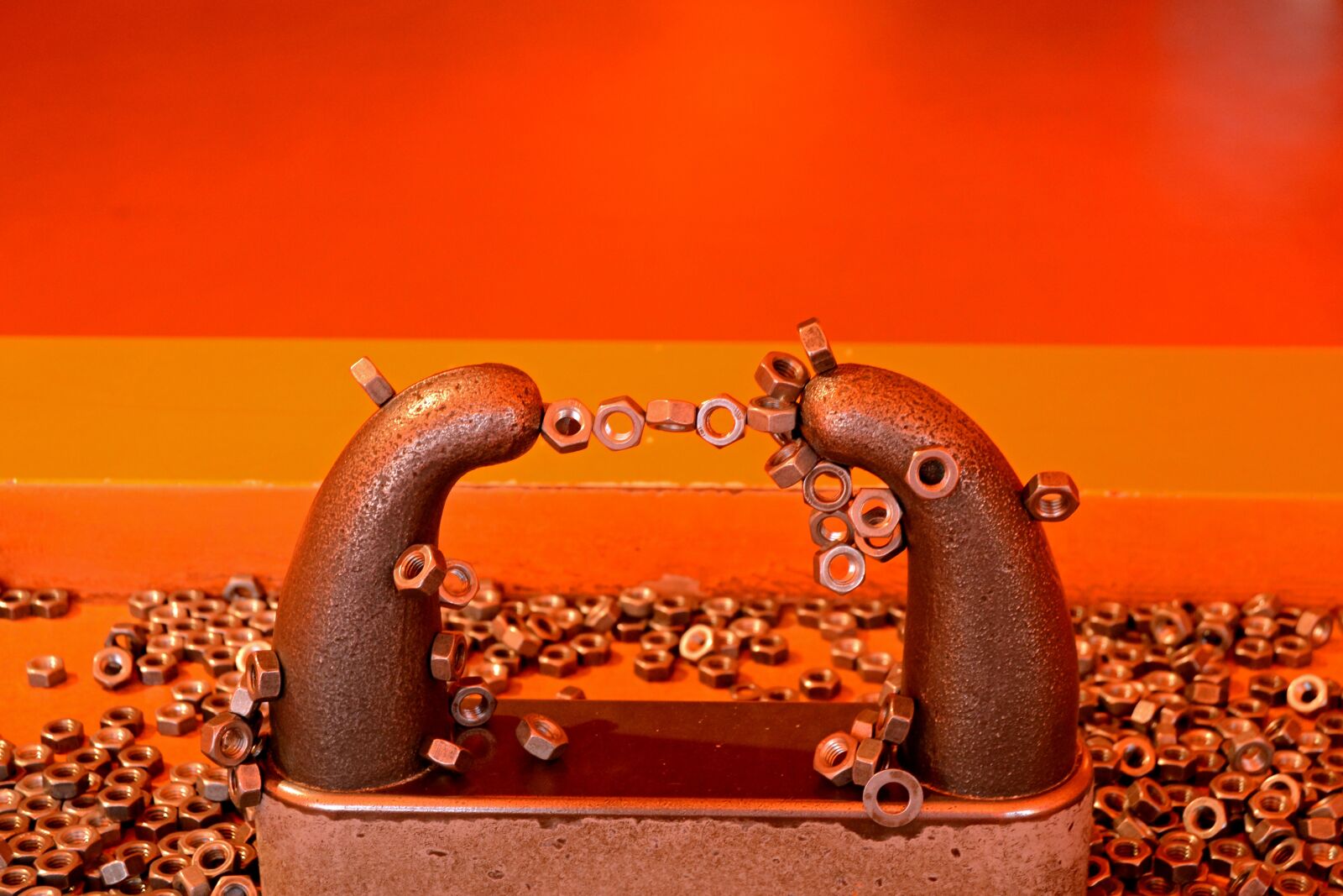 Nikon D3100 sample photo. Iron, magnet, physics photography