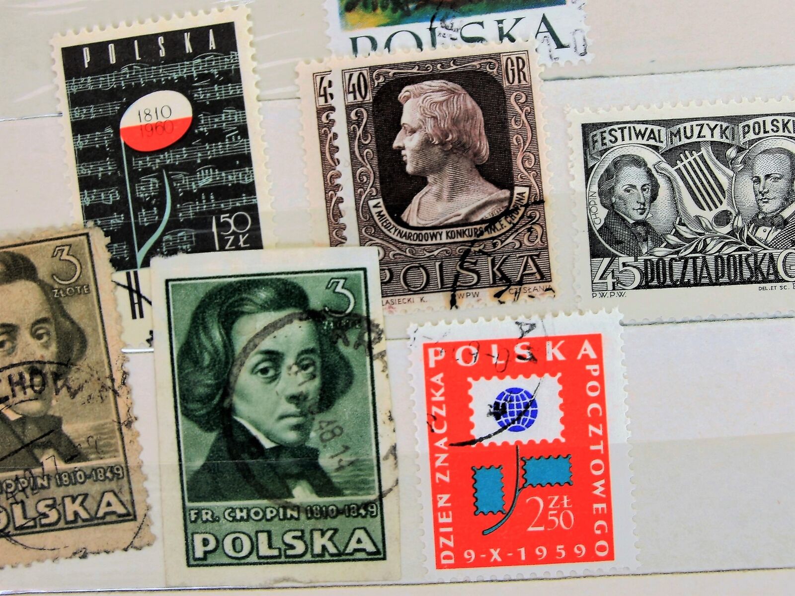 Canon EOS 400D (EOS Digital Rebel XTi / EOS Kiss Digital X) sample photo. Fryderyk chopin, postage stamps photography
