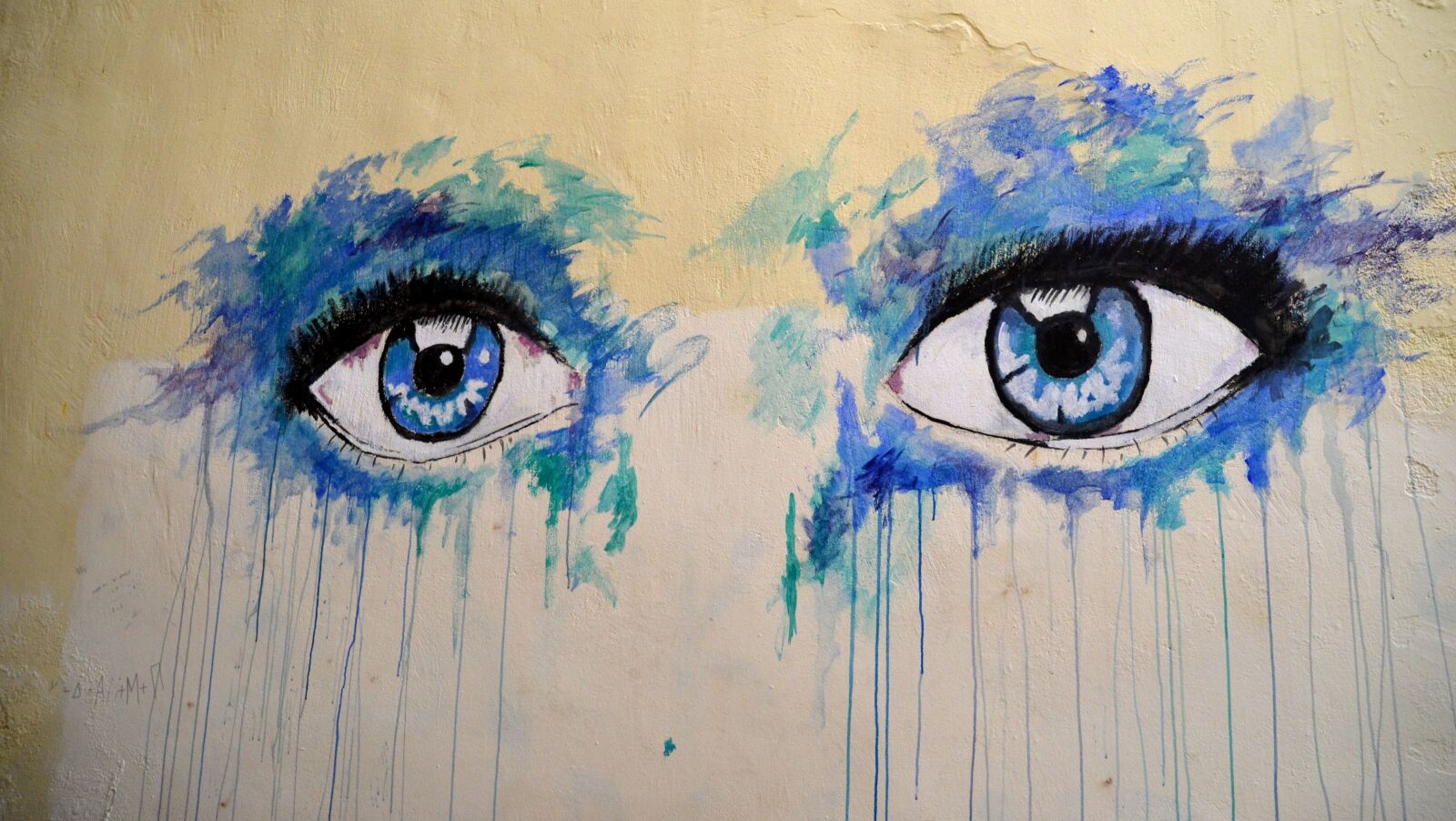 Nikon D5100 sample photo. Eyes grafiti, eye, staring photography