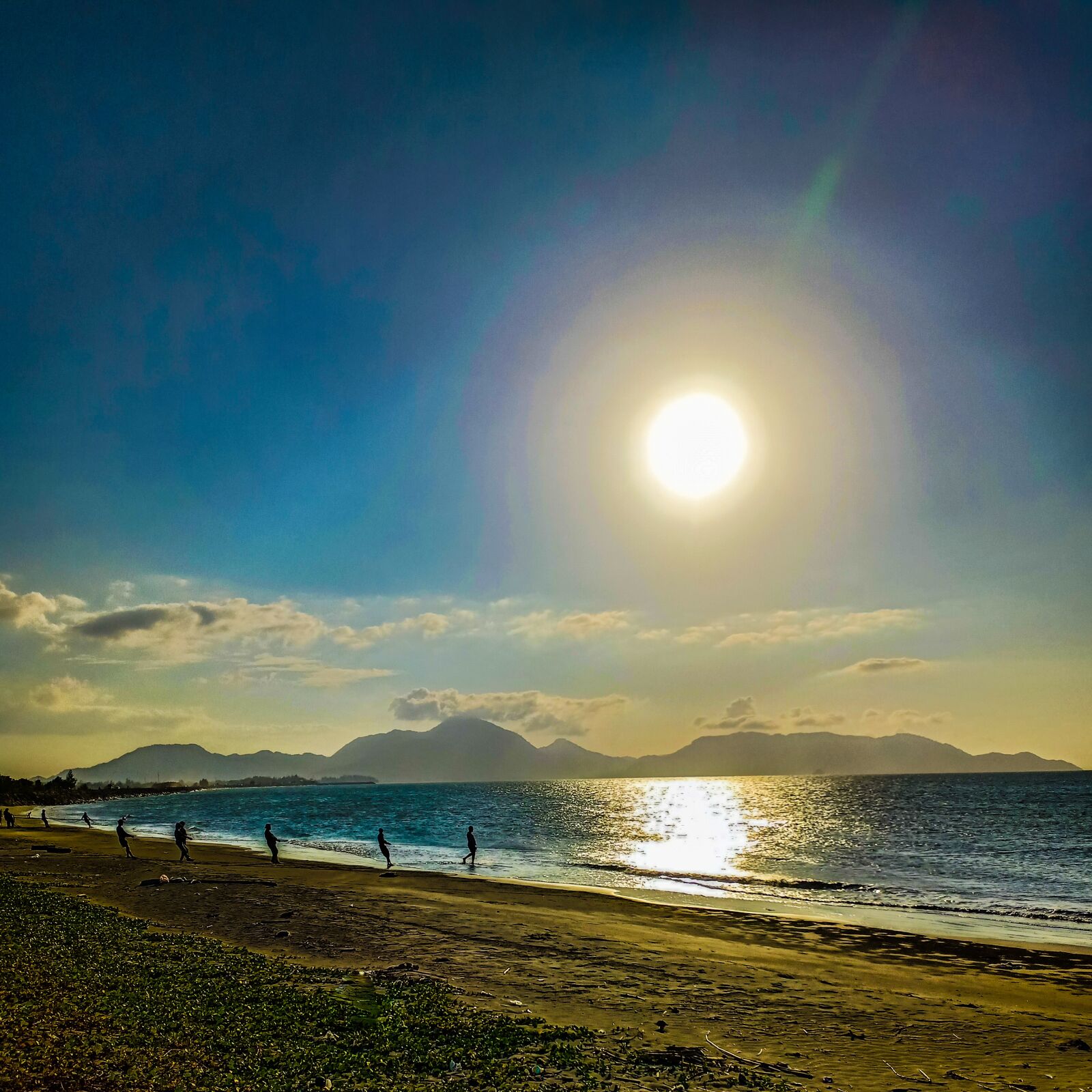 OPPO F7 sample photo. Sun, sunset, beach photography