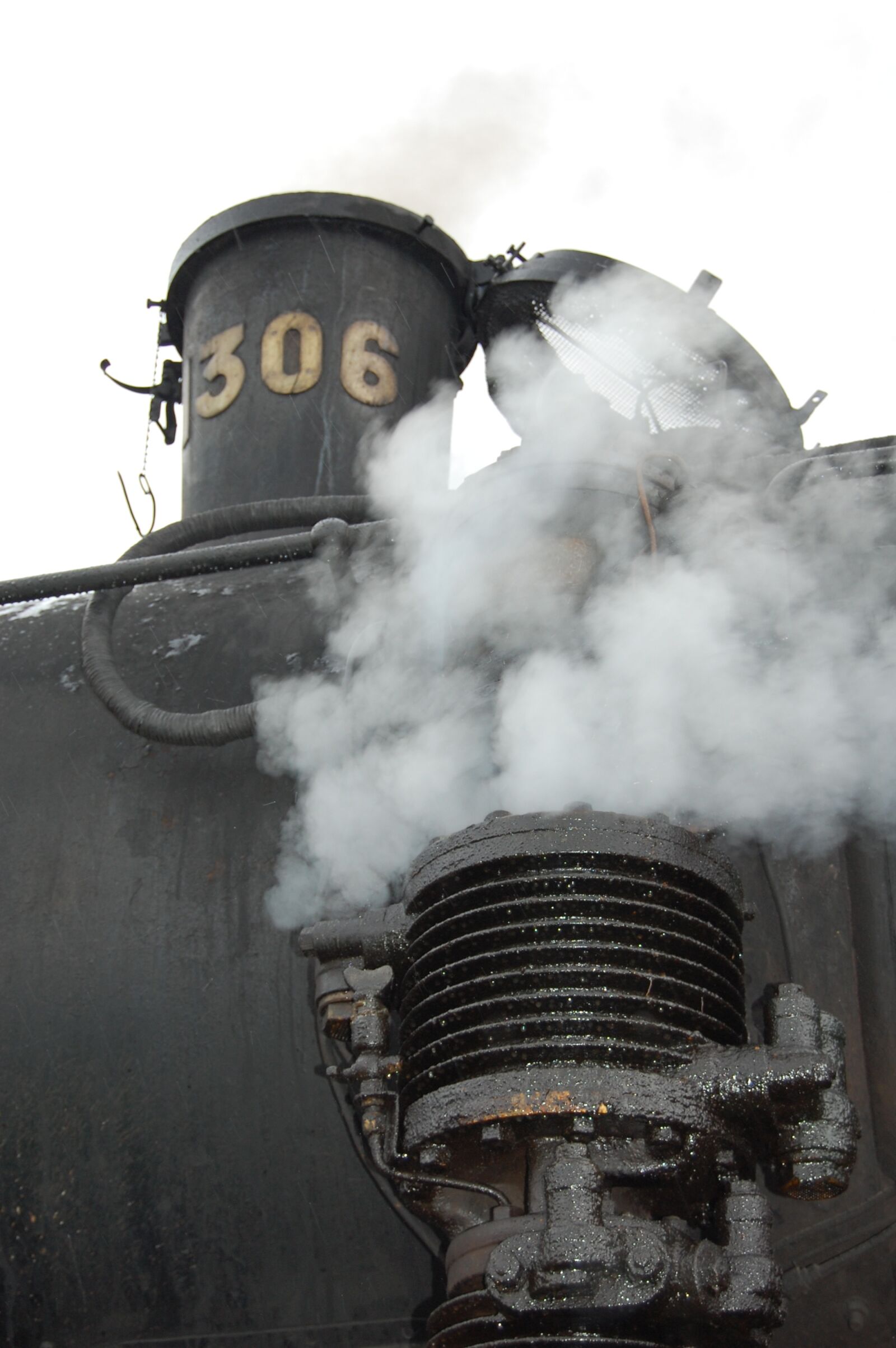 Nikon D40 sample photo. Train, steam, old photography