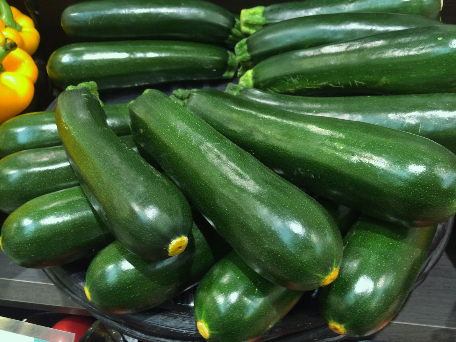 iPhone 5s back camera 4.15mm f/2.2 sample photo. Zucchini, green, vivid photography