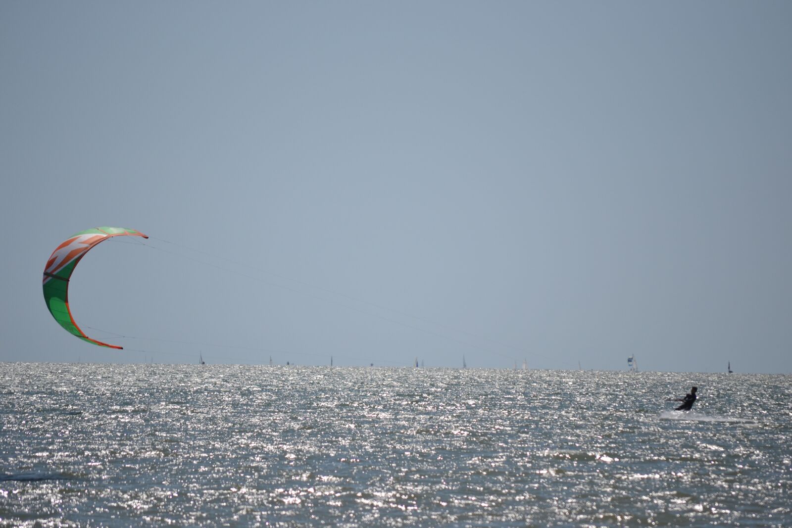 Nikon D3100 sample photo. Kitesurfing, water, sea photography