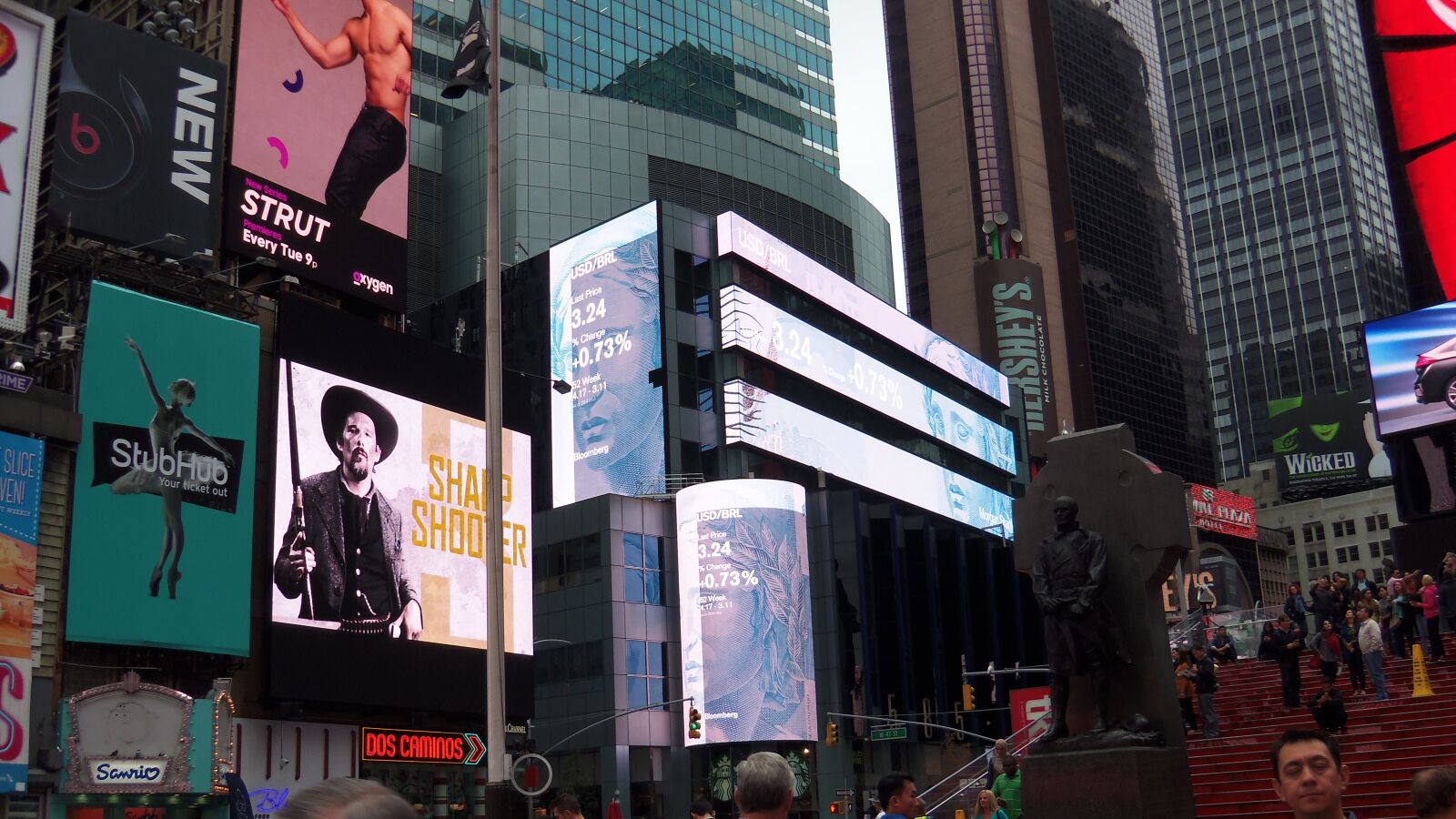 Kodak EASYSHARE TOUCH CAMERA, M5370 sample photo. Times, square photography