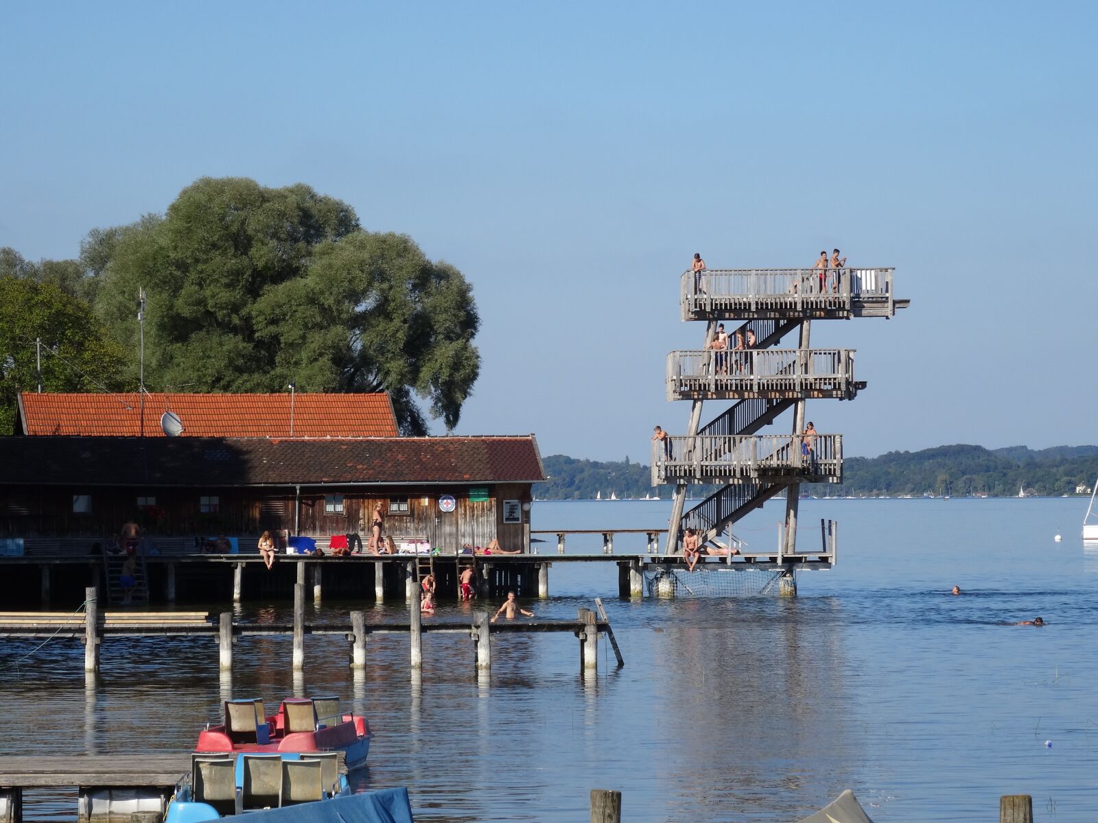 Sony Cyber-shot DSC-HX50V sample photo. Ammersee, utting, strandbad photography
