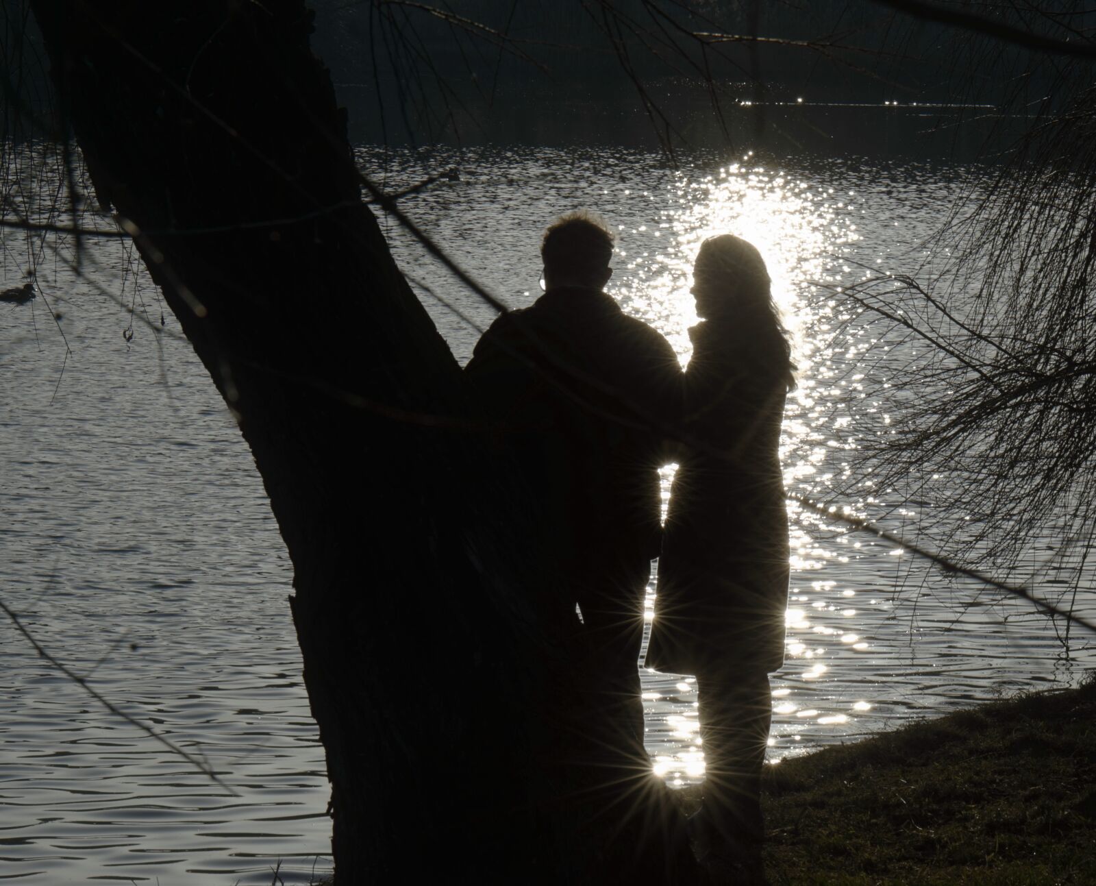 Nikon D5300 sample photo. Silhouettes, people, couple photography