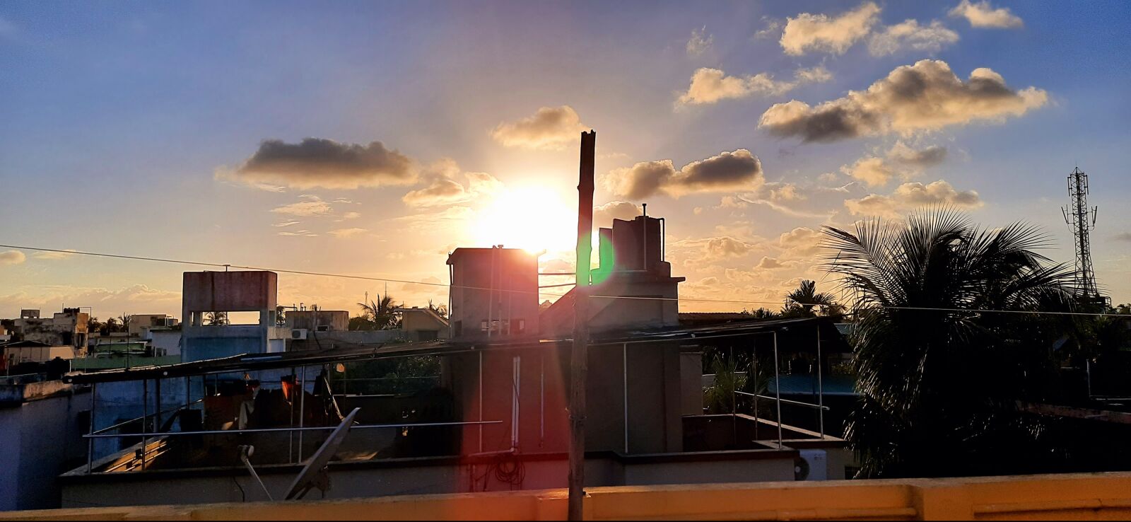 Samsung SM-M215F sample photo. Sunset, cloud, sky photography