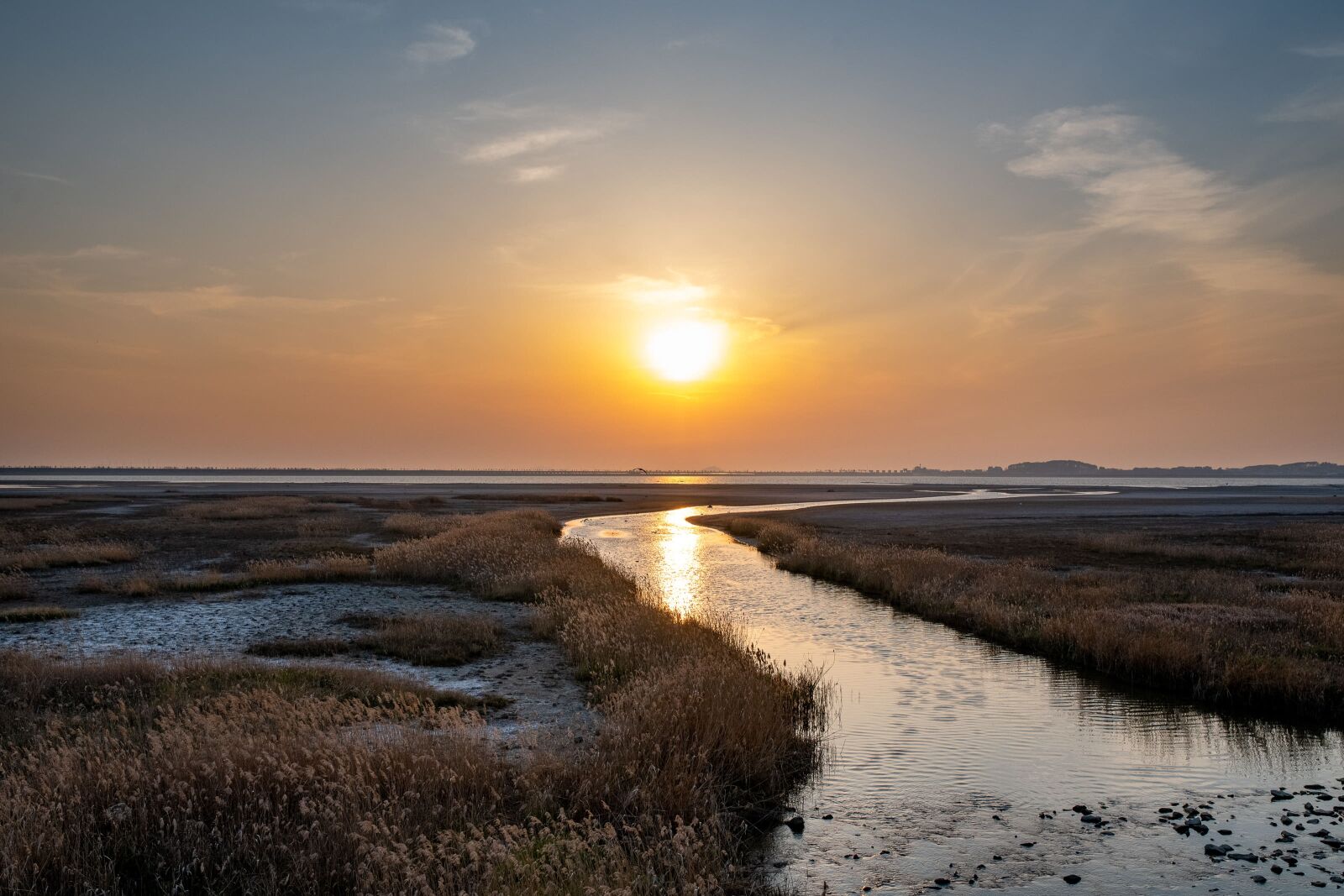 Nikon D850 sample photo. Sunset, hwaseong lake, landscape photography