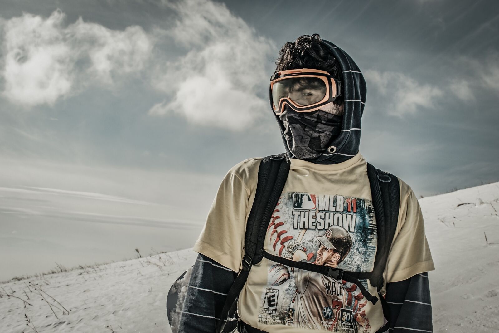Nikon D5300 sample photo. Hiker, snowboard, hiking photography