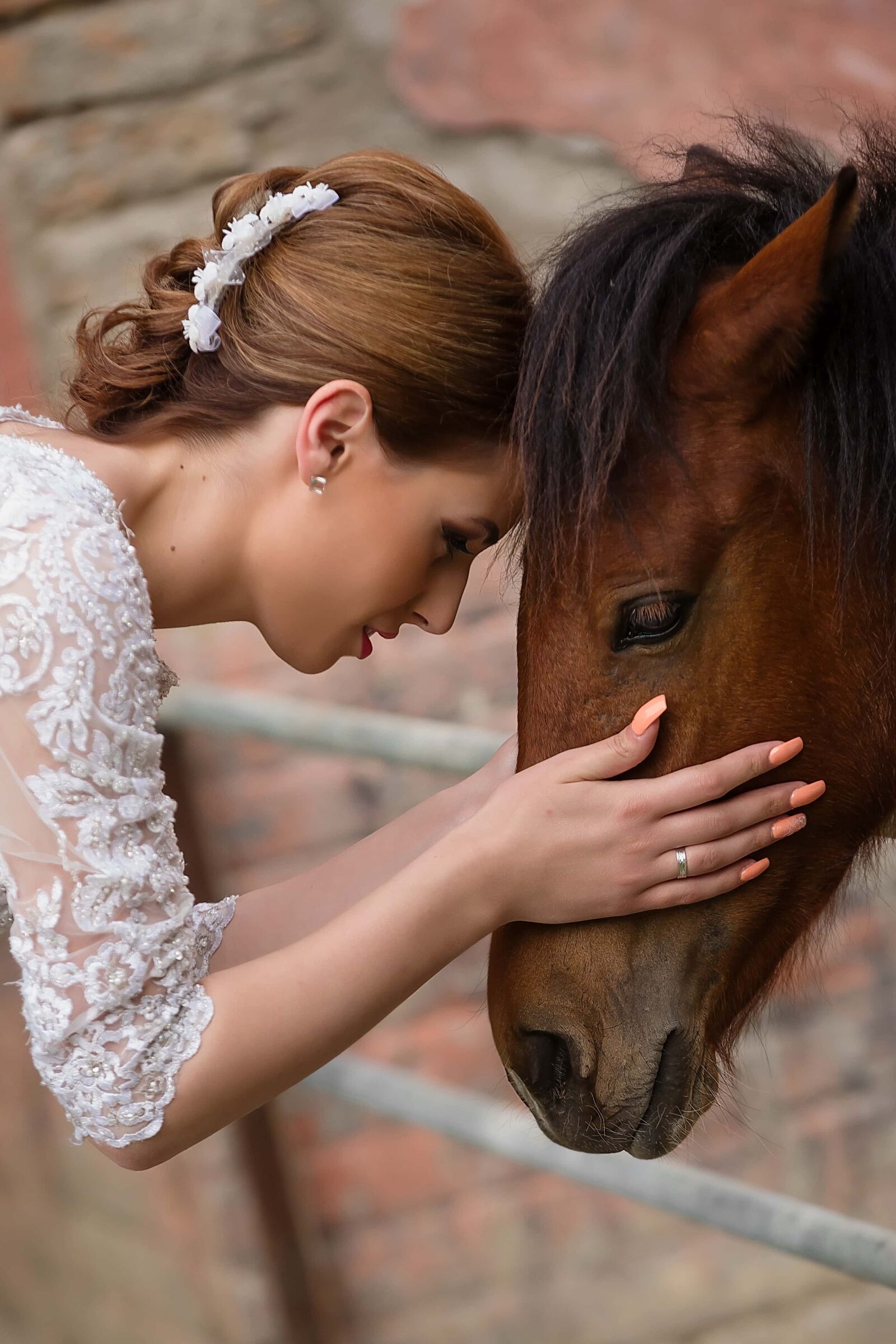 Canon EF 70-200mm F2.8L IS II USM sample photo. Pretty girl, head, horse photography