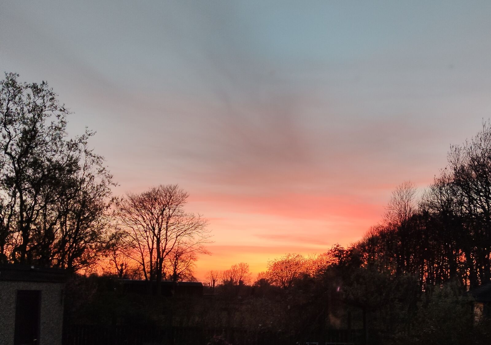 Xiaomi MI 9 sample photo. Sunset, trees, england photography