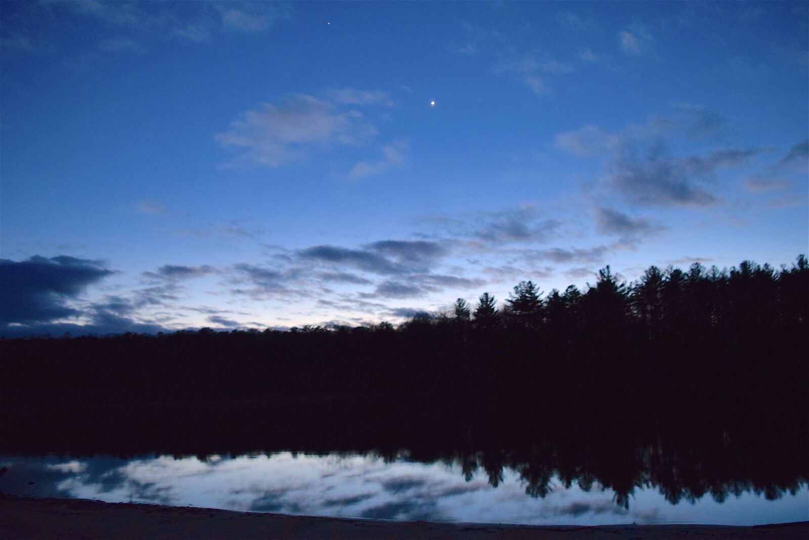 Nikon D3300 sample photo. Sunset, lake, trees photography