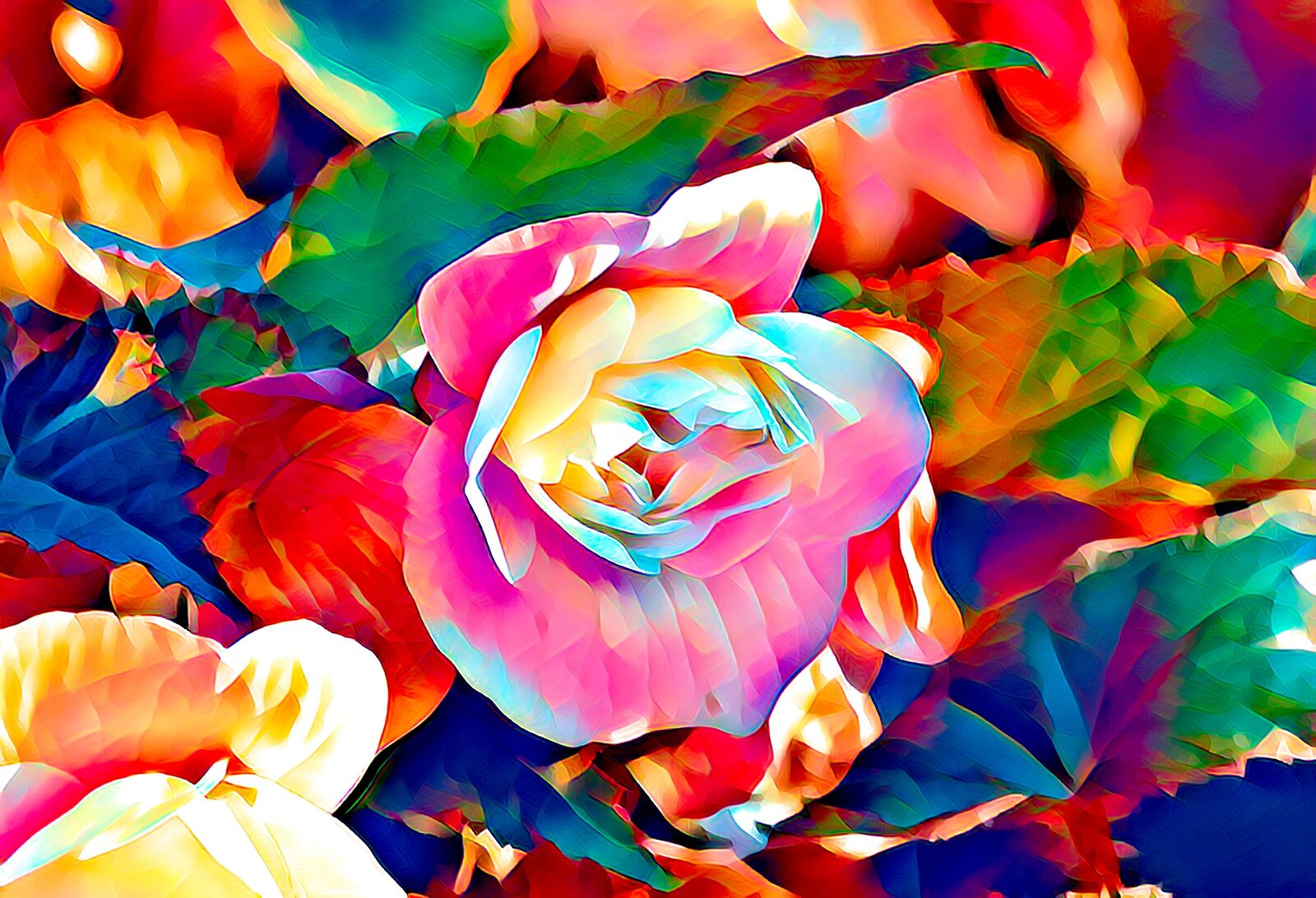 Canon EOS 70D sample photo. Begonia, begonia cucullata, rose photography