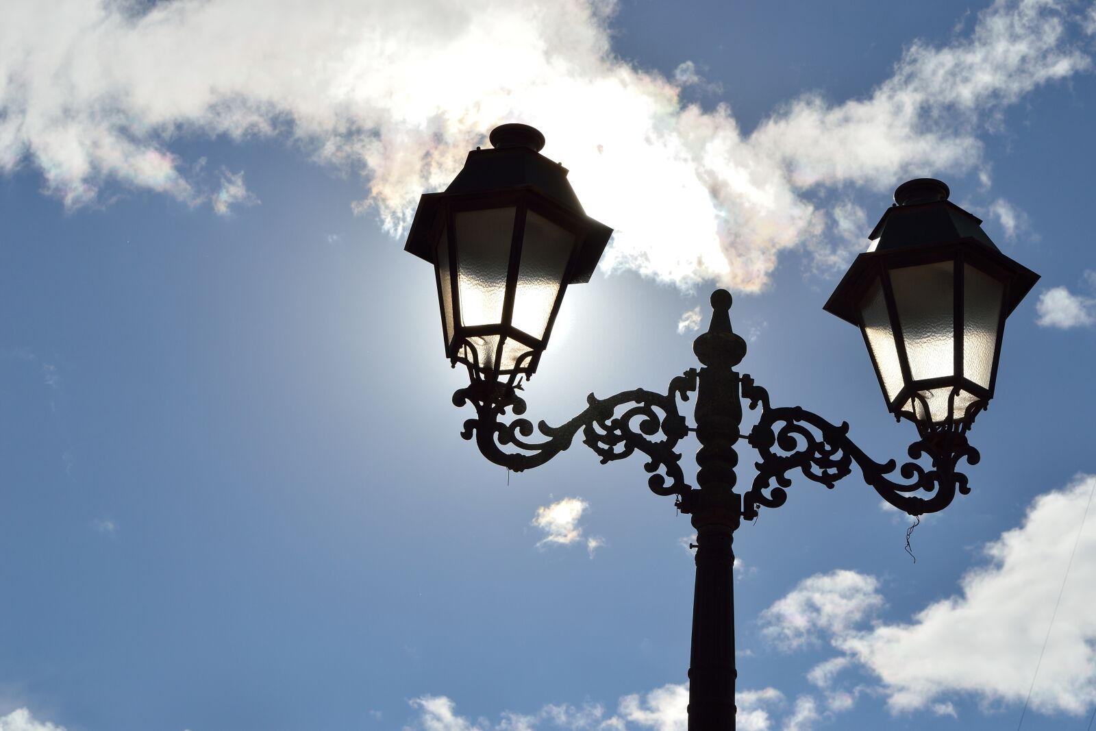 Nikon D3200 sample photo. Street lamp, sky, cusco photography