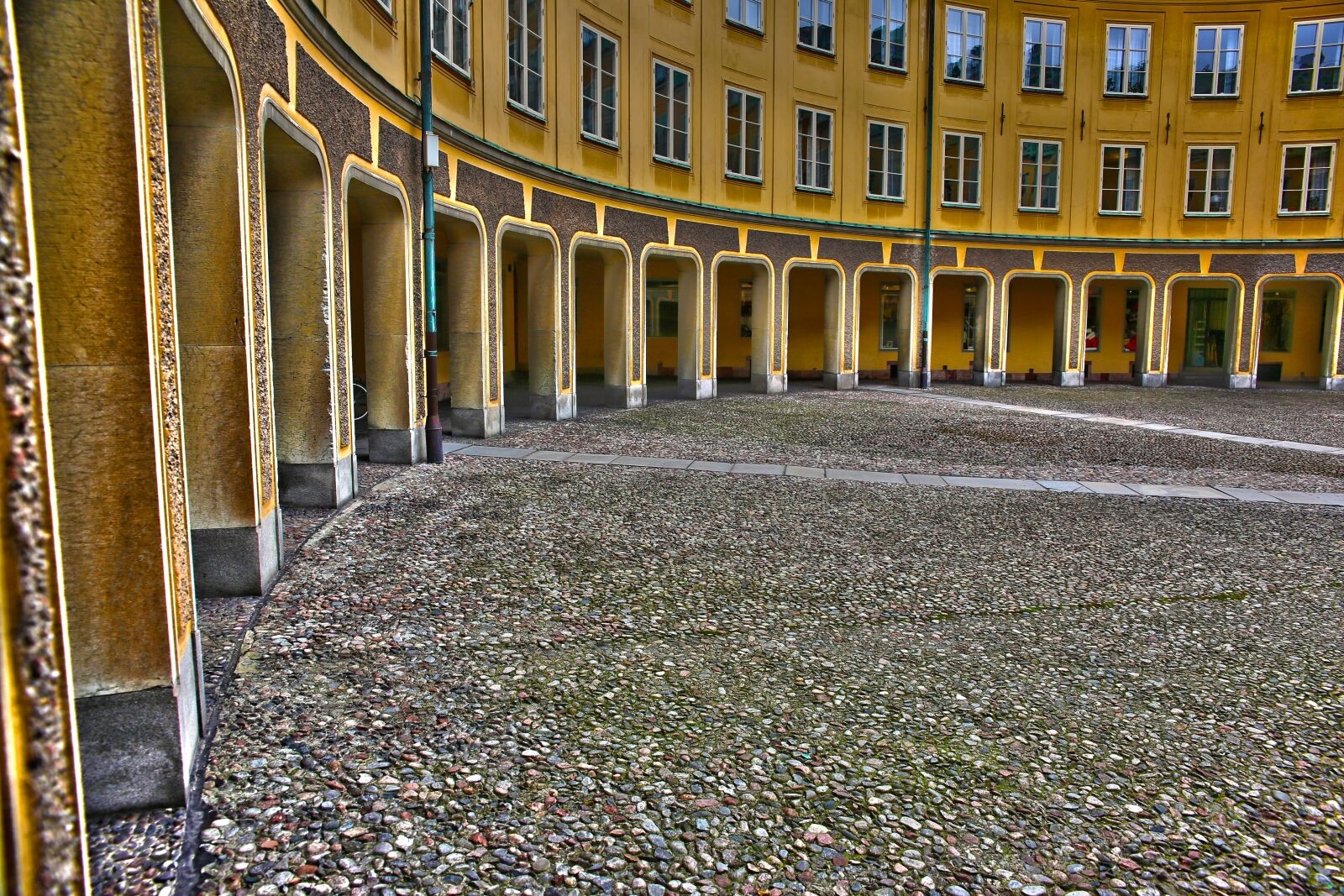 Canon EOS 6D sample photo. Courtyard, house, stockholm photography