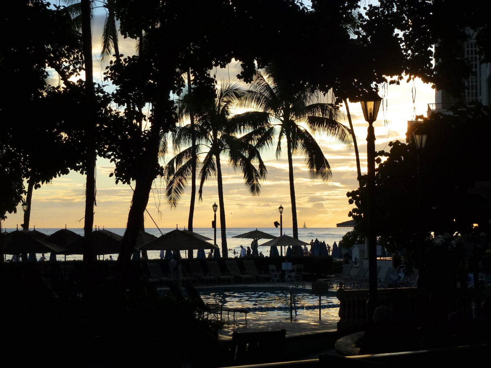 Panasonic DMC-ZS10 sample photo. Hawaii, honolulu, sunset photography
