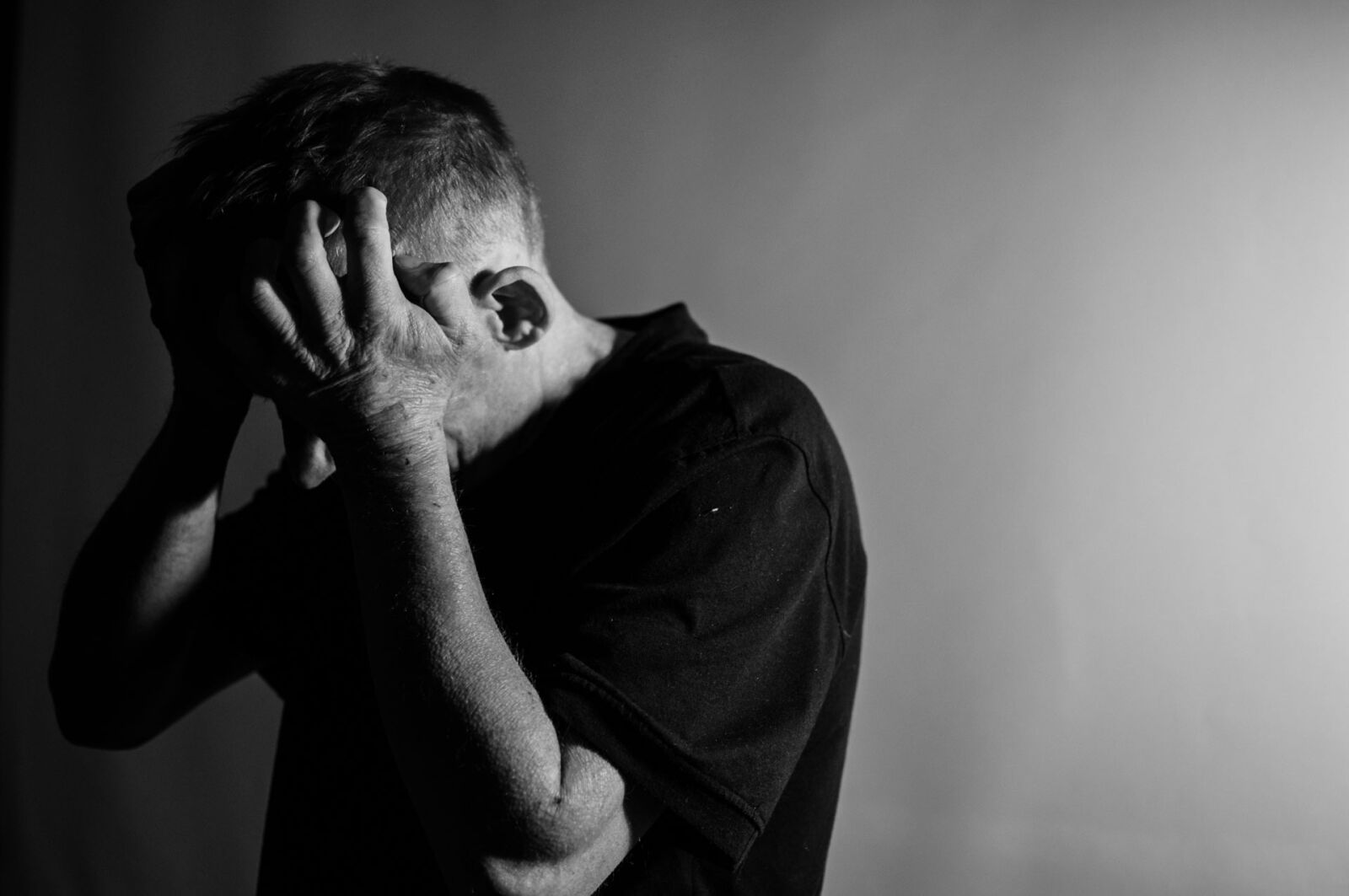 Nikon D90 sample photo. Depression, man, anger photography