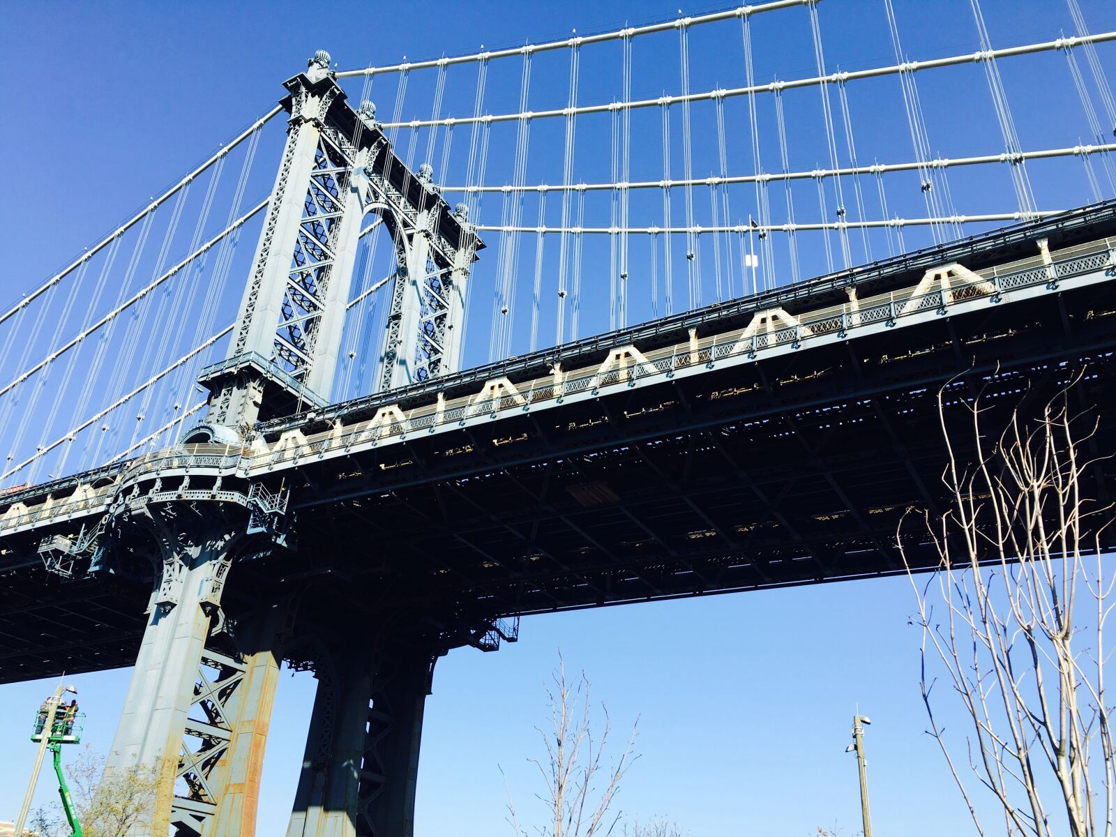 Apple iPhone 6s sample photo. Bridge, manhattan bridge, winter photography