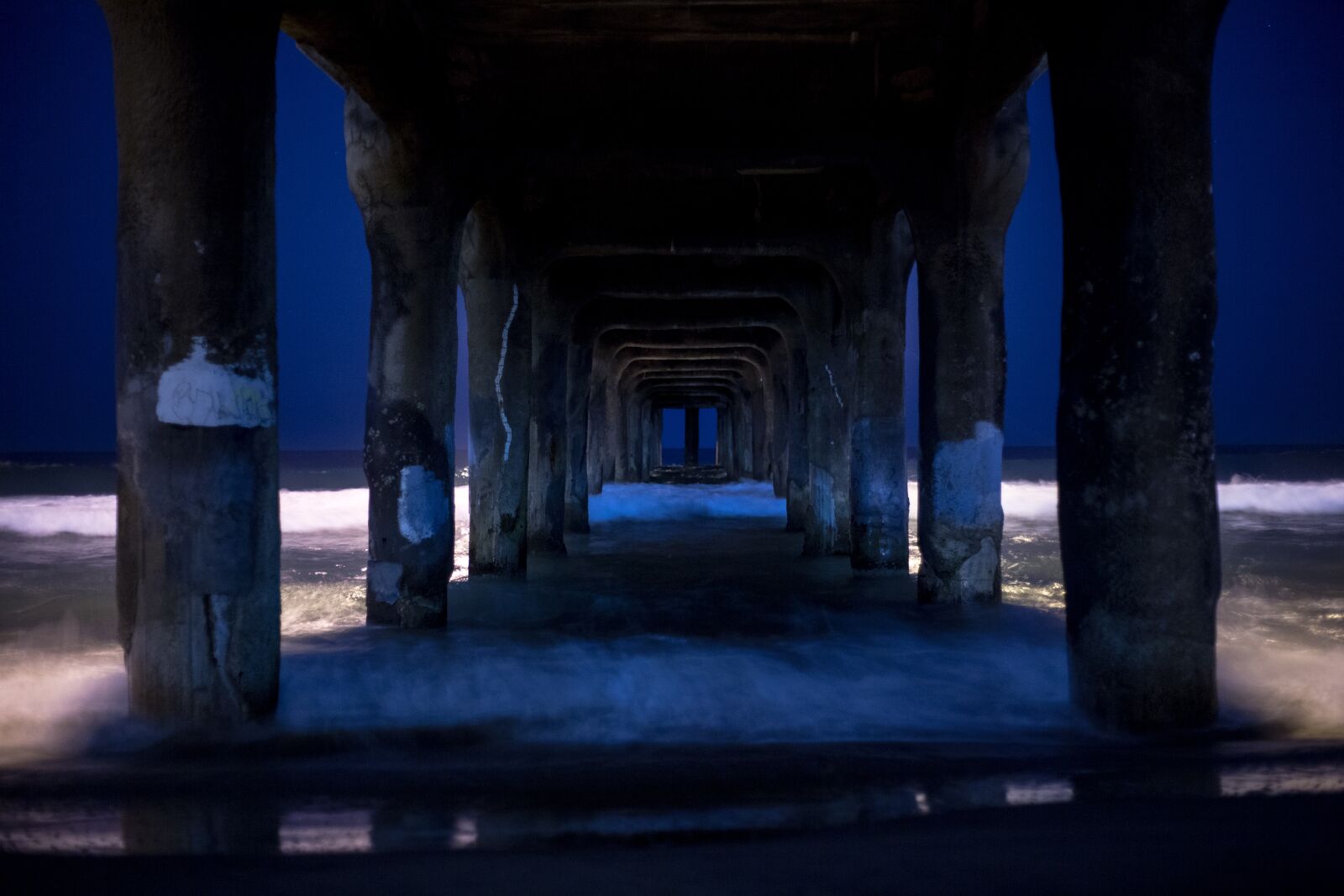 Canon EF 50mm F1.8 II sample photo. Manhattan pier, night, waterfront photography