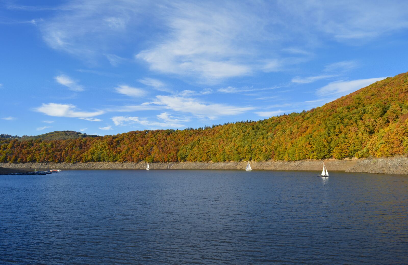 Nikon D3200 sample photo. Rurtalsperre, eifel, lake photography