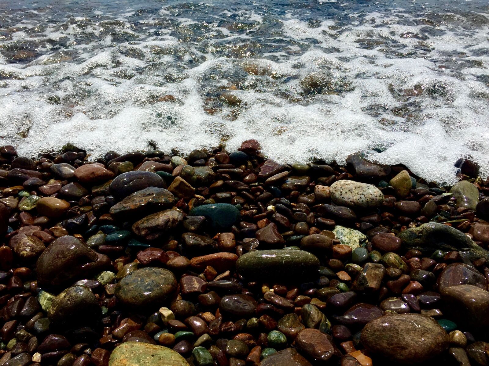 Apple iPhone 6 sample photo. Rocks, water, maine photography