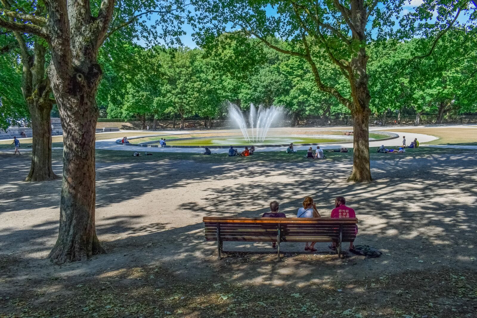 Nikon D3300 sample photo. Park, fountain, sunshine photography