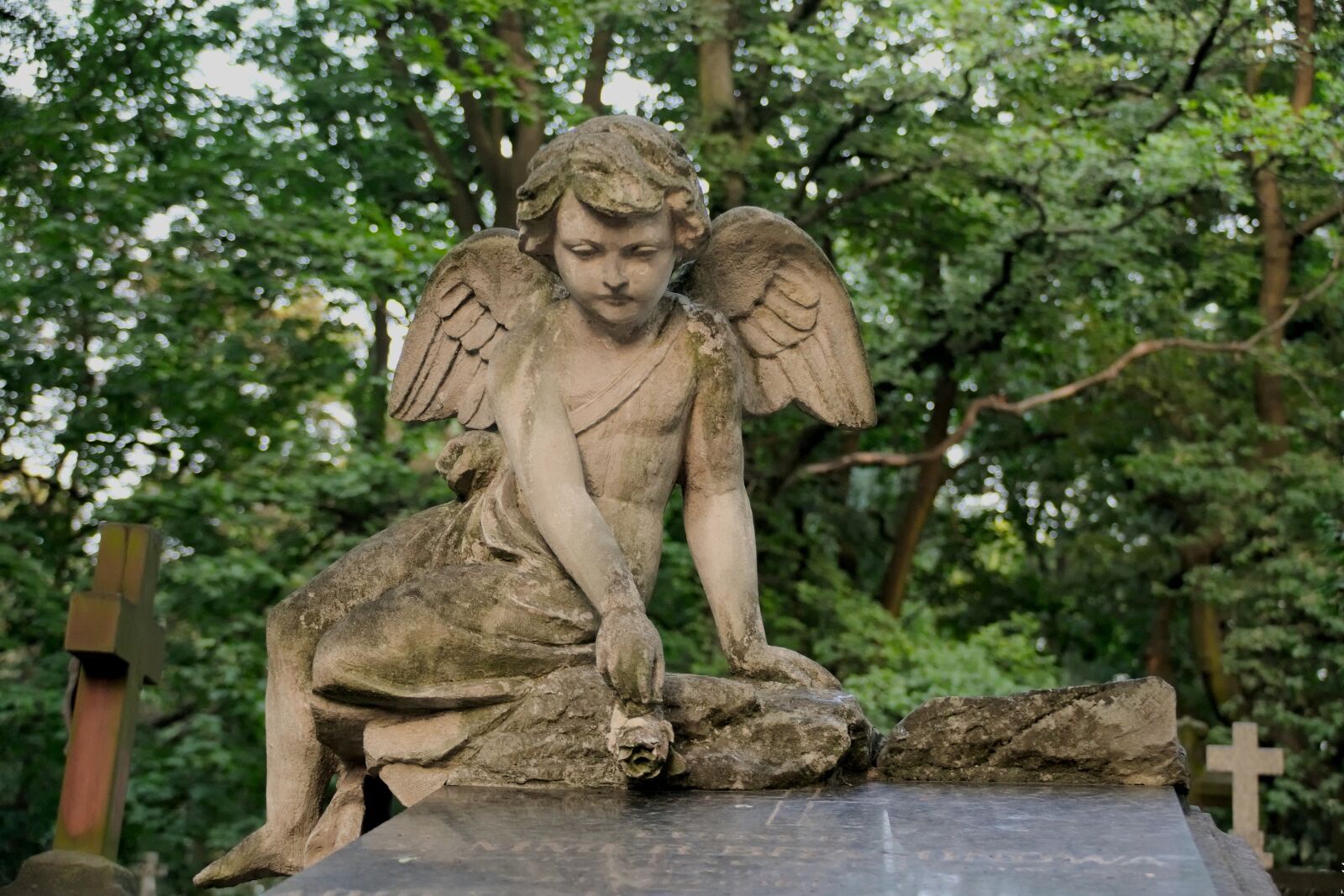 Nikon D3300 sample photo. Cemetery, sculpture, the tomb photography