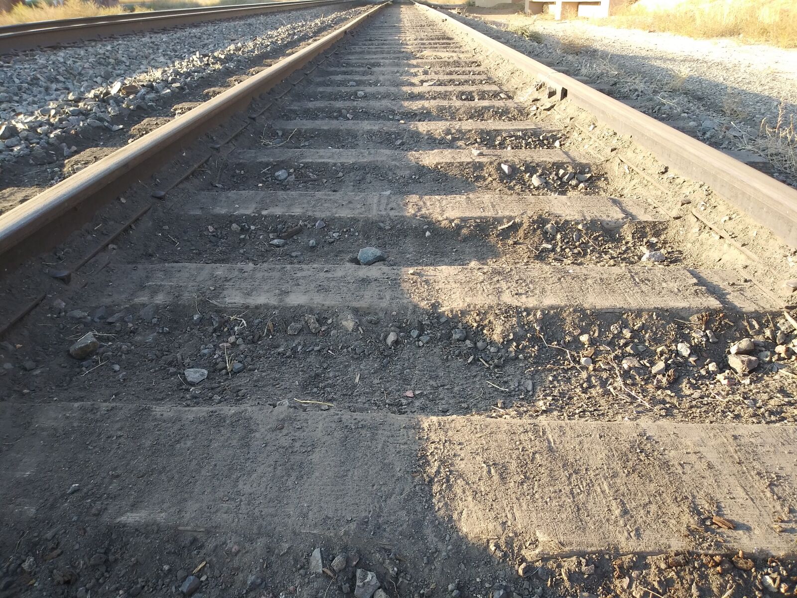LG LM-Q720 sample photo. Rail, railroad, tracks photography