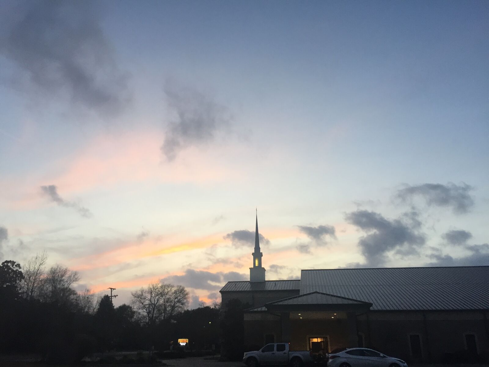 iPhone 6 back camera 4.15mm f/2.2 sample photo. Sky, clouds, steeple photography