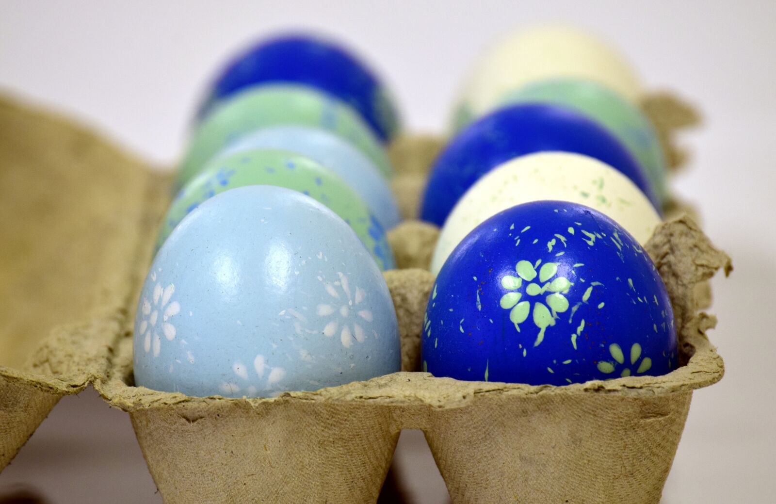 Nikon D3300 sample photo. Easter eggs, egg box photography