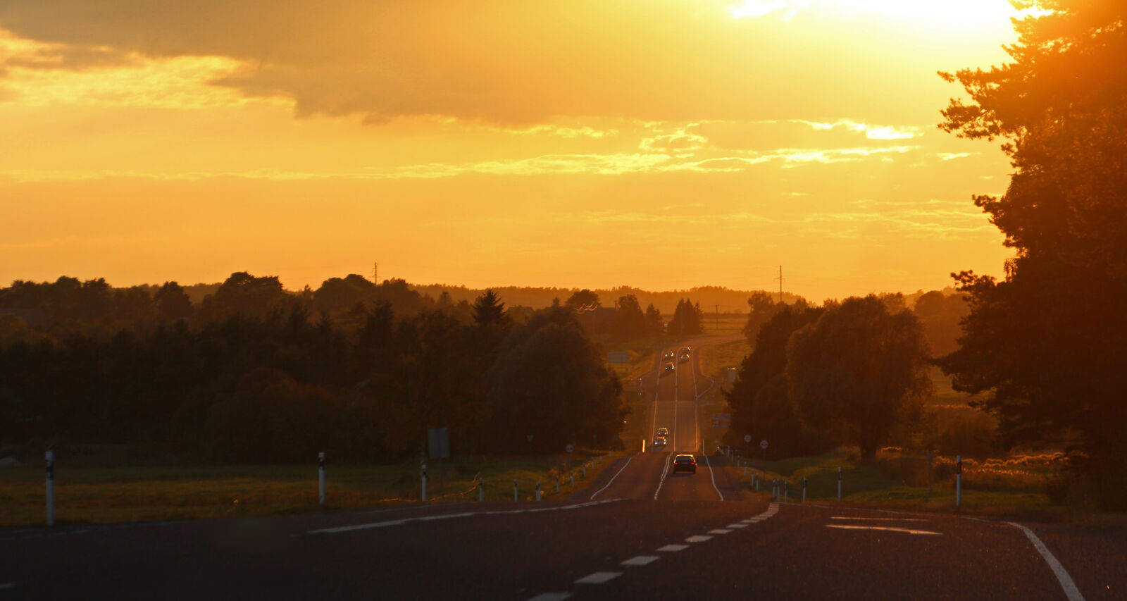Canon EOS 600D (Rebel EOS T3i / EOS Kiss X5) sample photo. Autumn, colours, highway, sunset photography