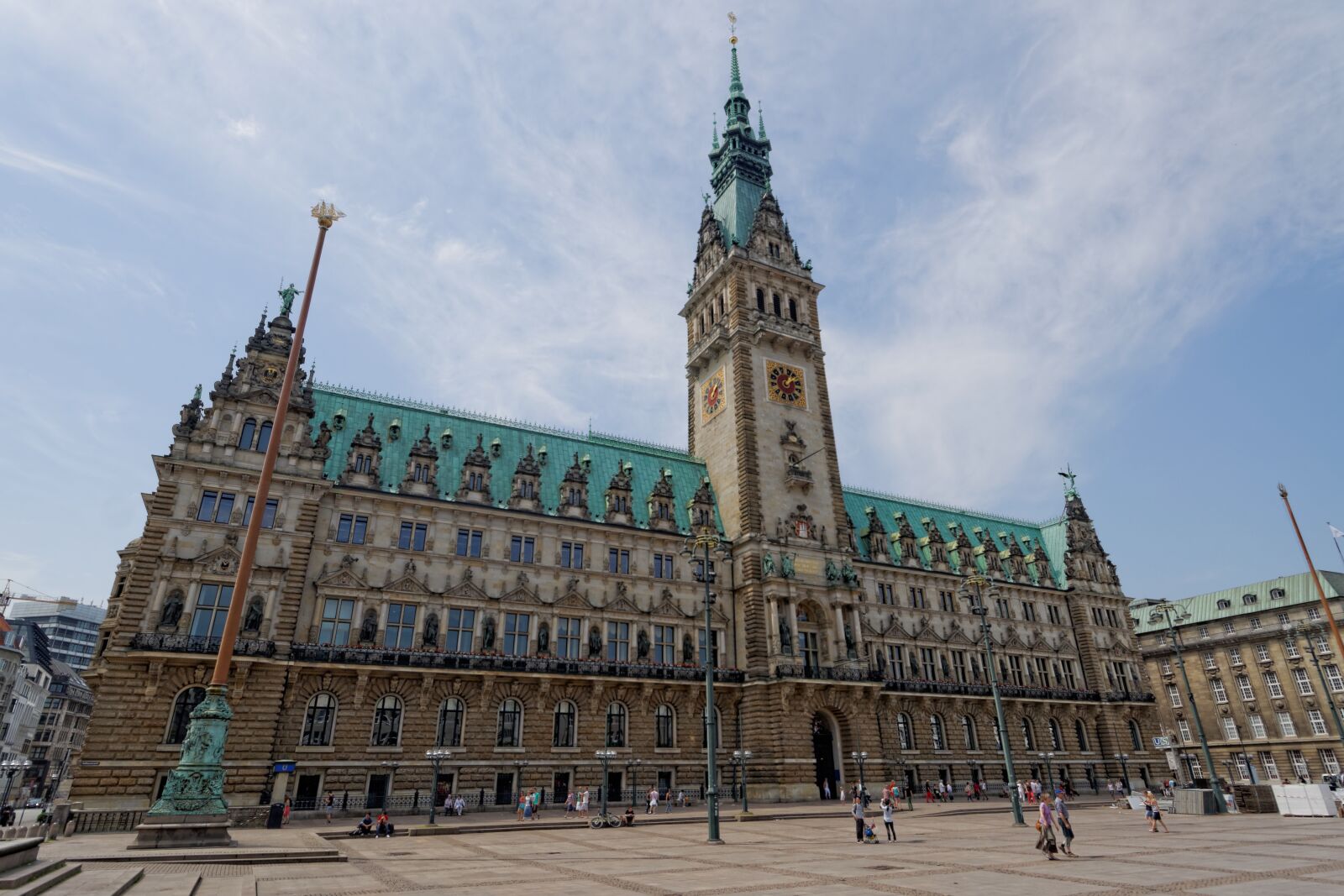 Nikon D90 sample photo. Town hall, hamburg, germany photography