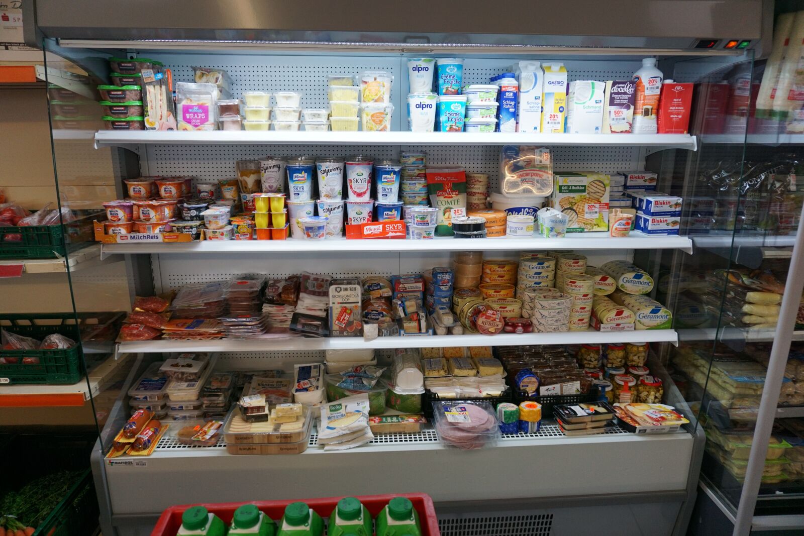 Sony a6000 sample photo. Refrigerated, food, milk products photography