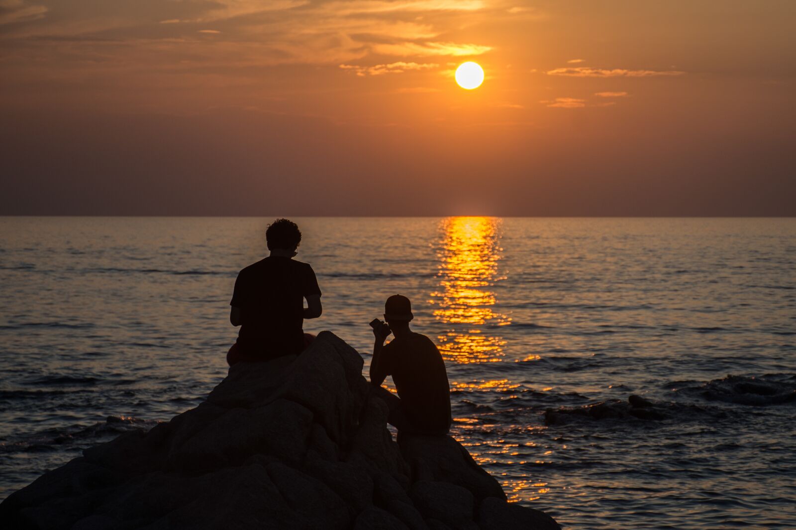 Nikon D7200 sample photo. Sunset, sea, sun photography