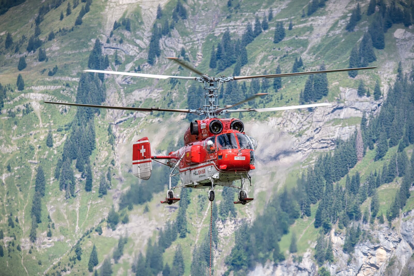 Nikon D750 sample photo. Helicopter, logging, work photography