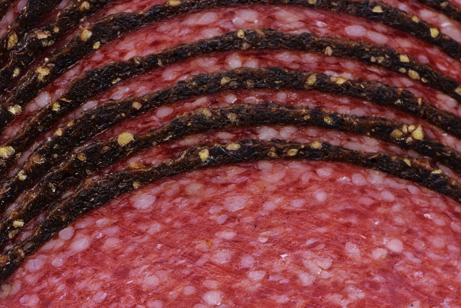 Nikon D7200 sample photo. Salami, sausage, pepper rim photography