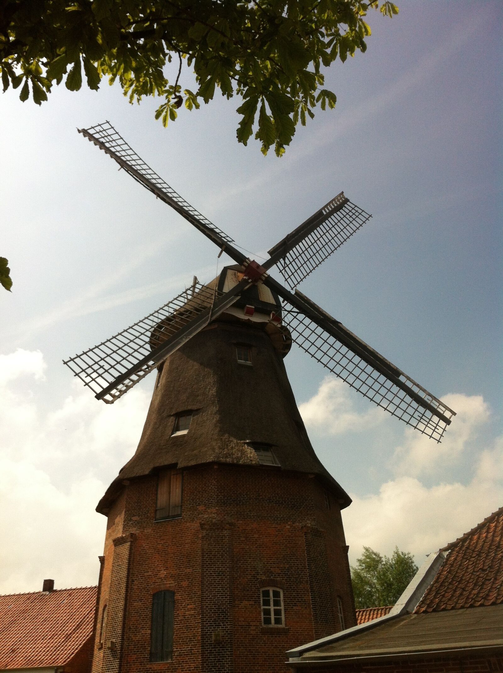 iPhone 4 back camera 3.85mm f/2.8 sample photo. Windmill, nature, mill photography