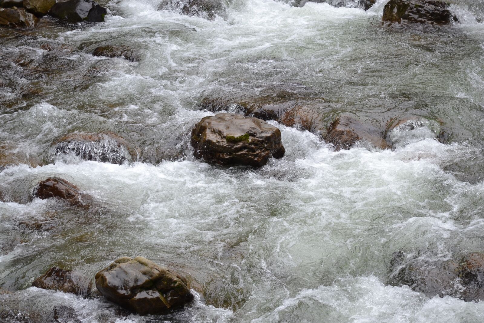 Nikon D3100 sample photo. Stone, river, water photography