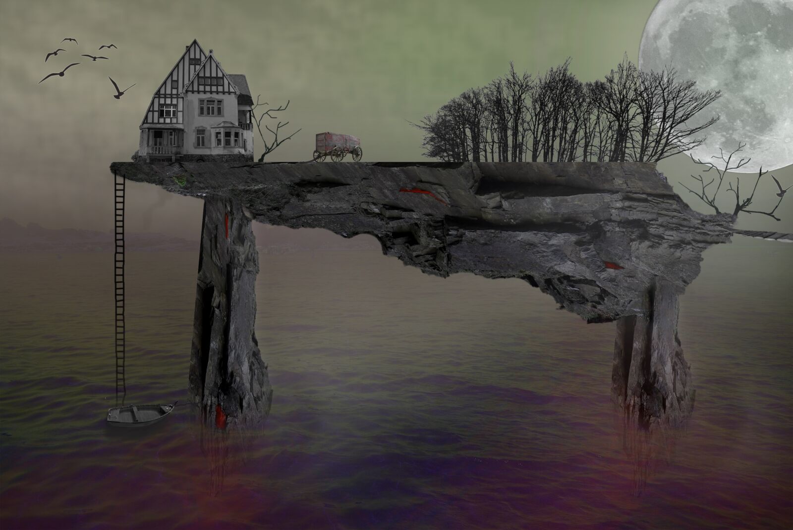 Pentax K-m (K2000) sample photo. Island, photomontage, composing photography