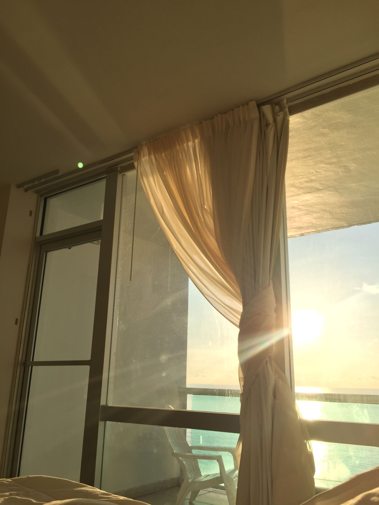 iPhone 6 Plus back camera 4.15mm f/2.2 sample photo. Sunrise, curtains, shine photography