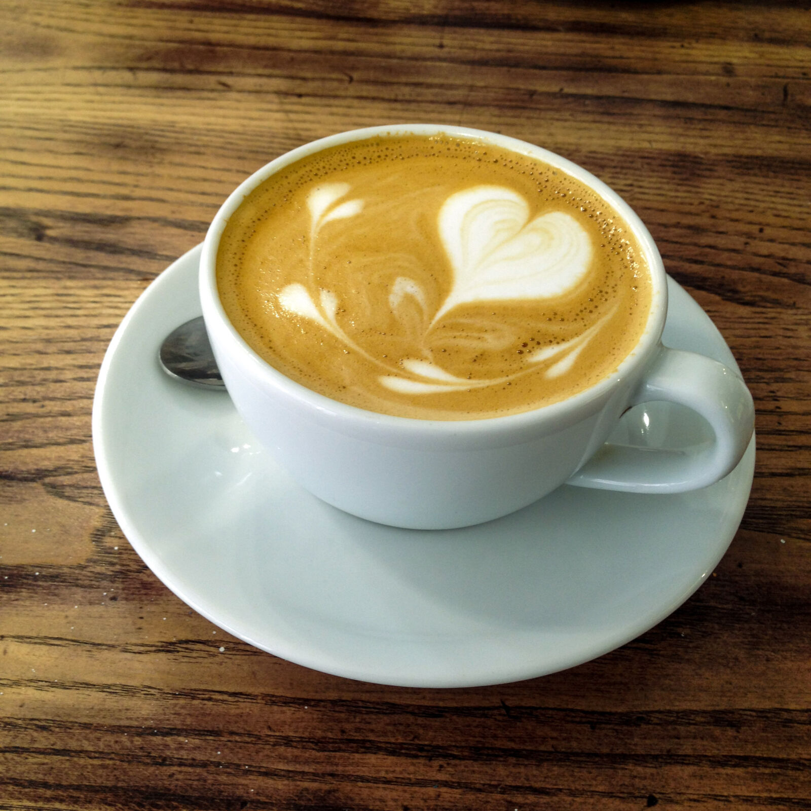 iPhone 4S back camera 4.28mm f/2.4 sample photo. Coffee, latte photography