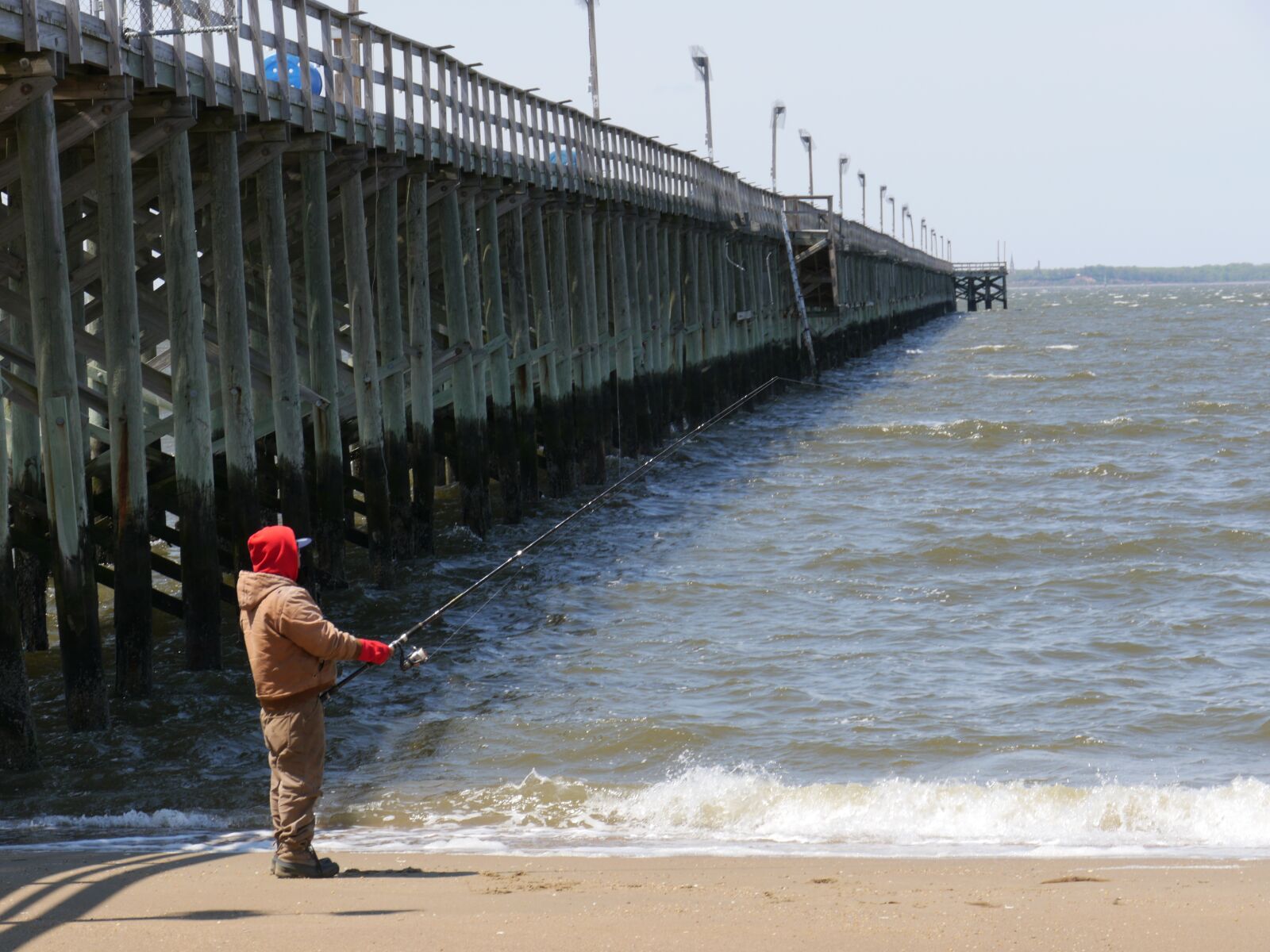 Panasonic Lumix DMC-GH3 sample photo. Fishing, pier, beach photography