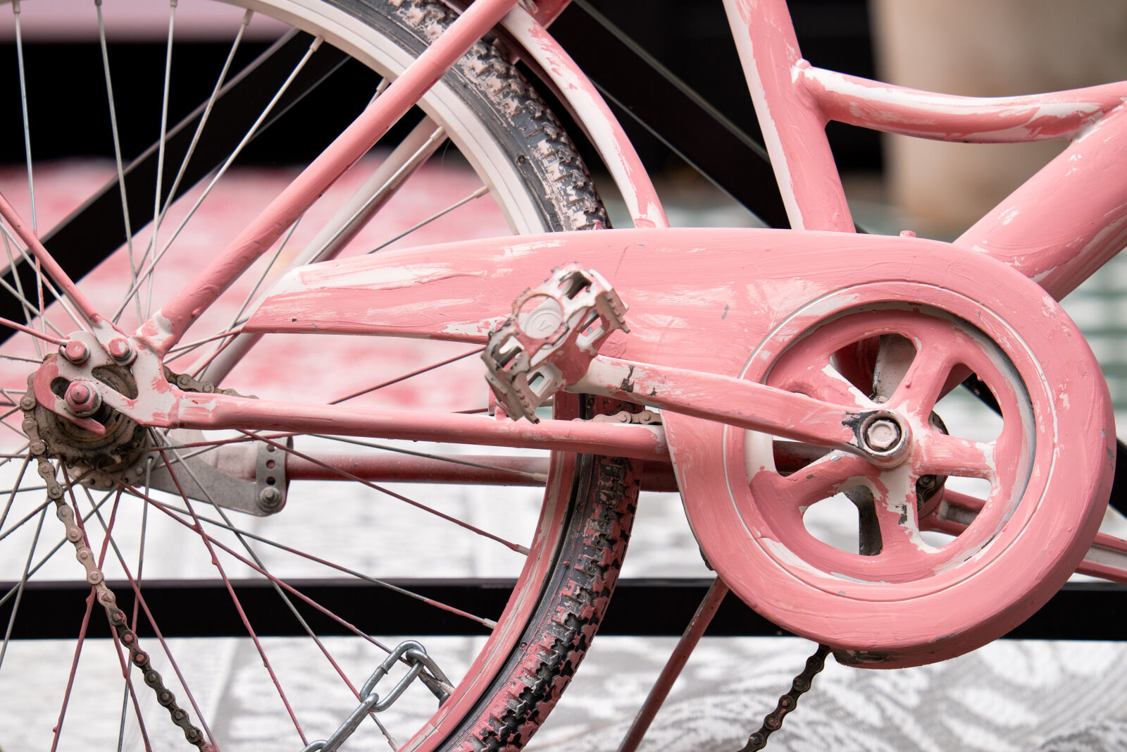 Sony a1 sample photo. Pink bicycle photography