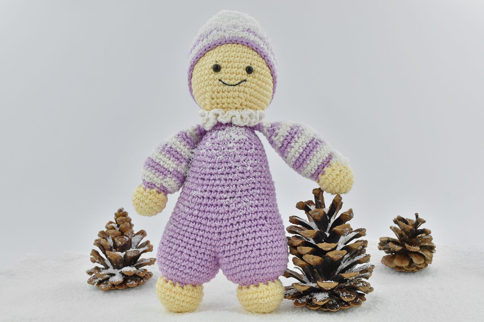 Nikon D5500 sample photo. Cold, conifers, doll, figurine photography